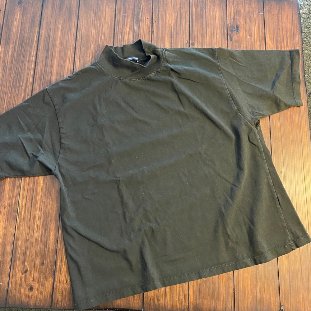 Brandy Melville short sleeve mock neck top